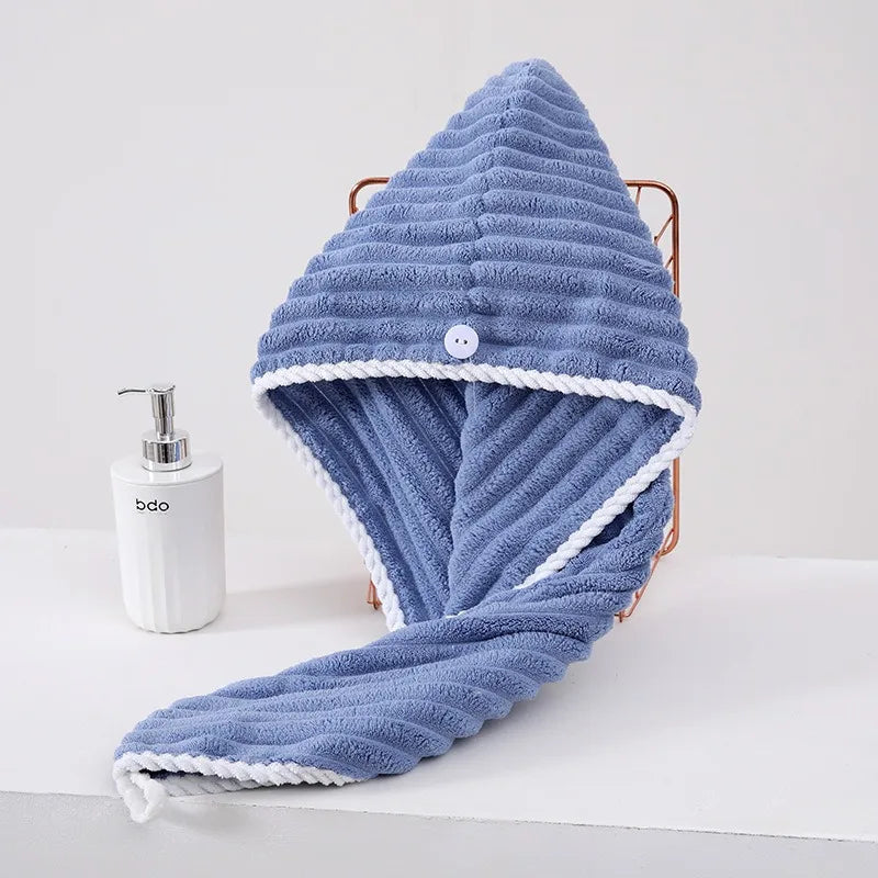 Coral Fleece Hair Drying Wrap