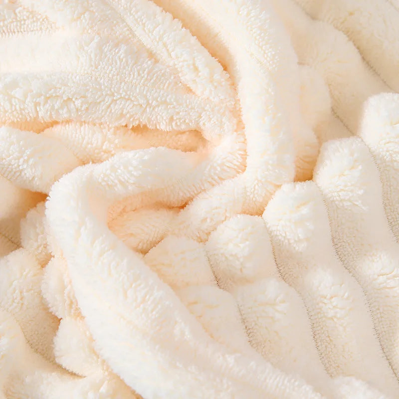 Coral Fleece Hair Drying Wrap